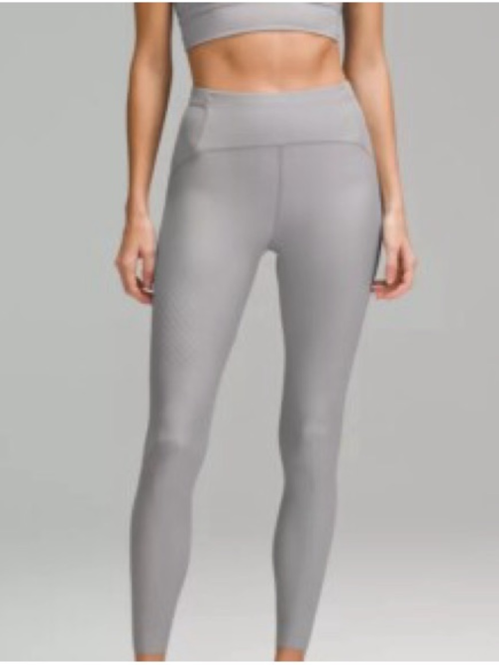 lululemon athletica Wunder Train light rhino Gray High-Waist Seamless Leggings